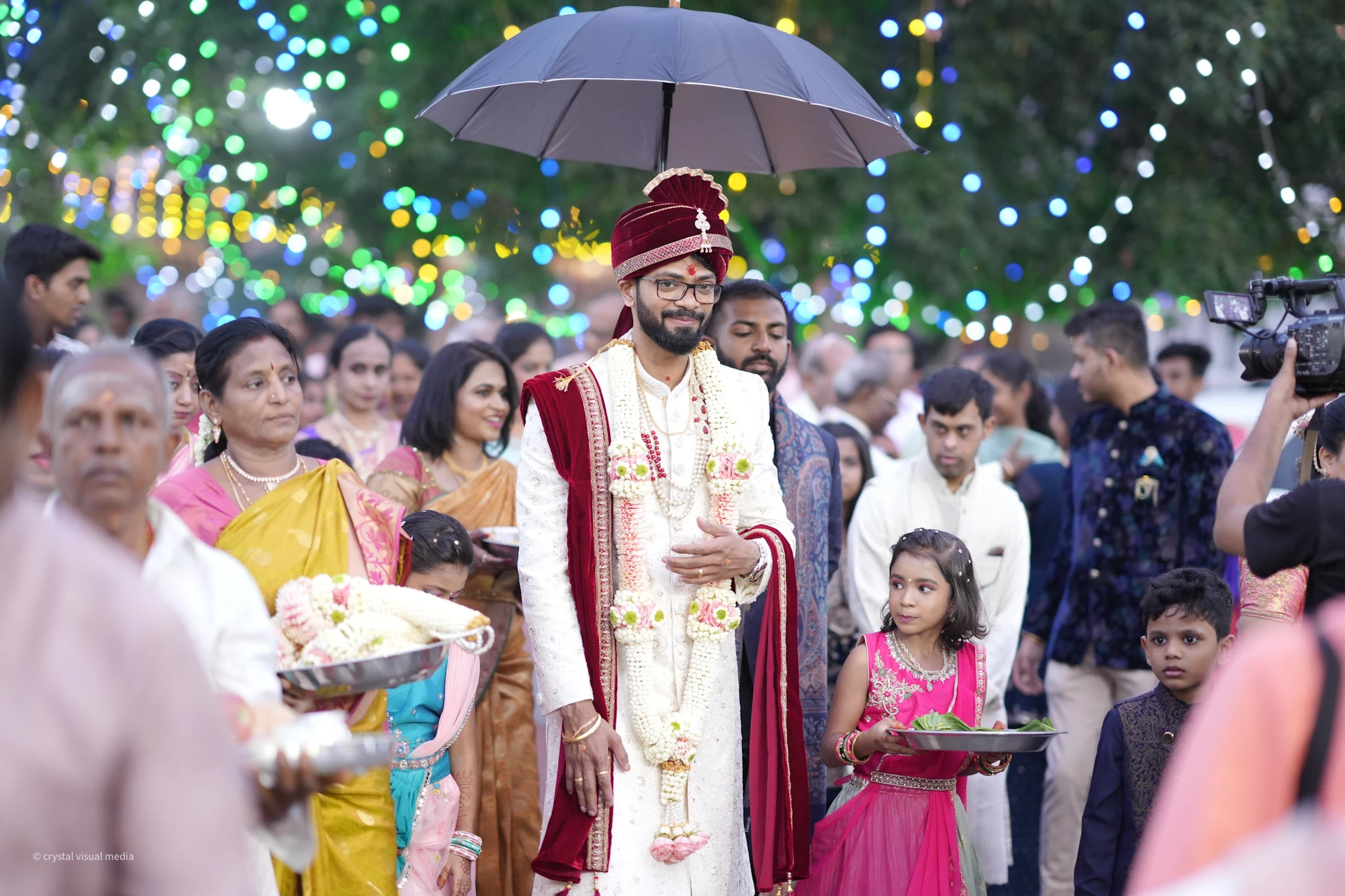 Groom's portrait at a destination wedding.